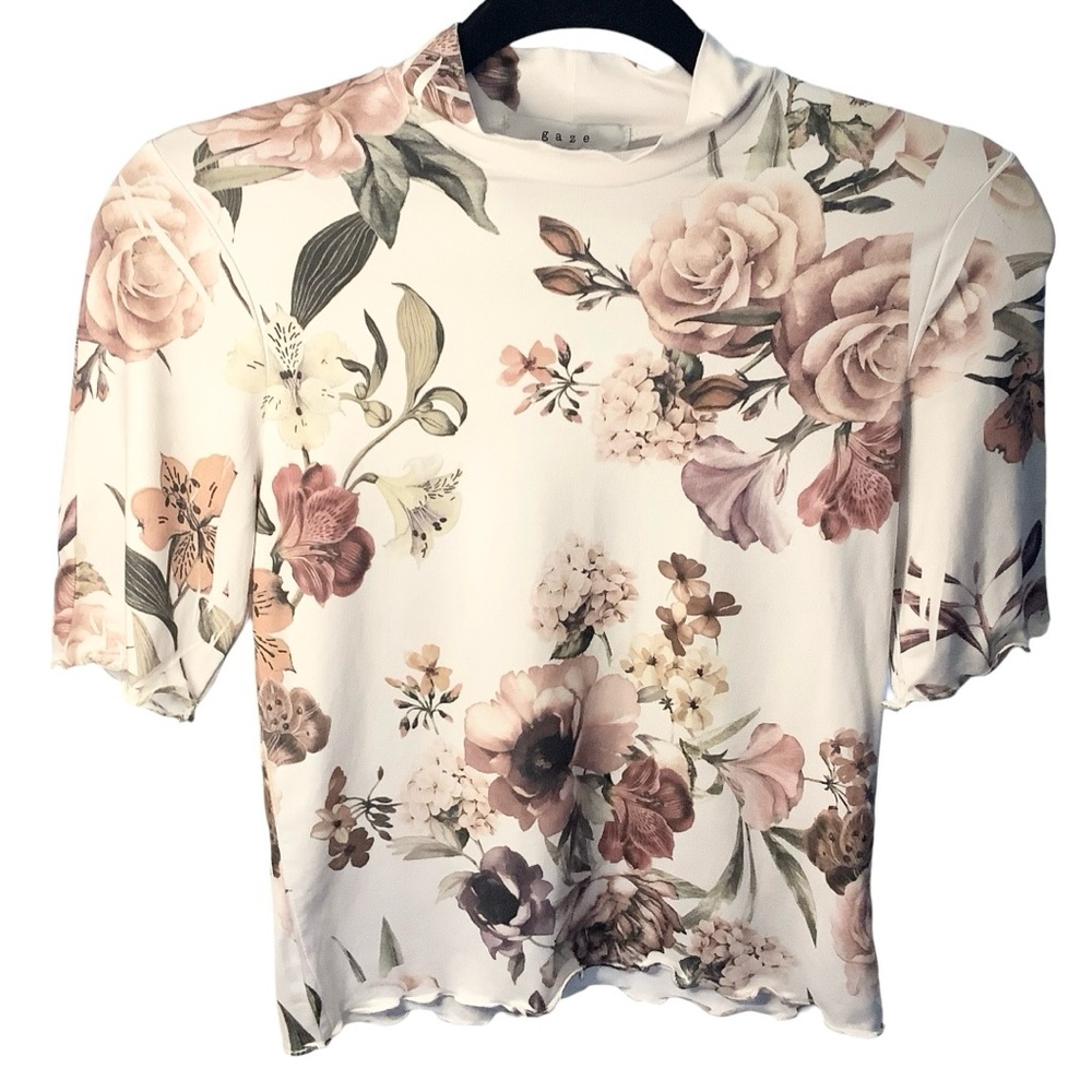 Gaze Floral Multicolor Top size Medium